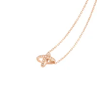 Pendentif Jeux de Liens, Or rose, diamants