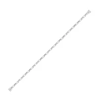 Câble maillons or blanc pour bracelet moyen modèle en or blanc