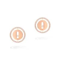 Lucky Move Rose Gold Diamond Earrings